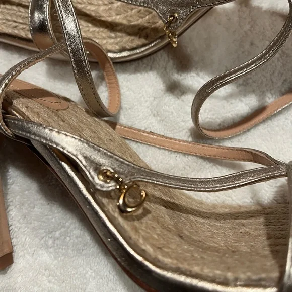 Coach Kaia metallic strappy heeled sandal - Picture 4 of 5